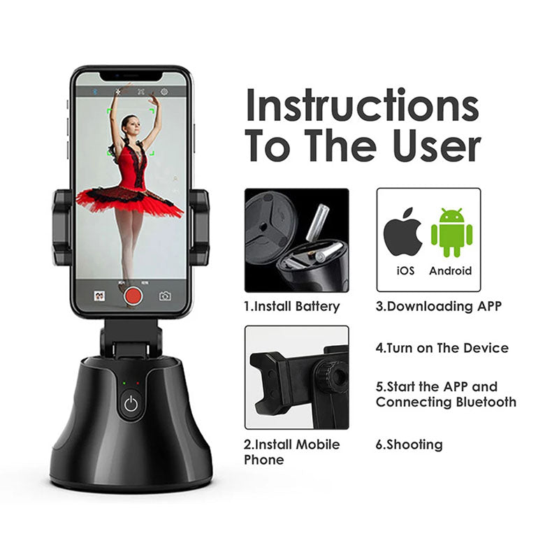 360Â° Rotation Tracking Smart Phone Holder