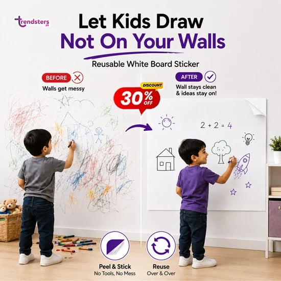 Reusable White Board Sticker