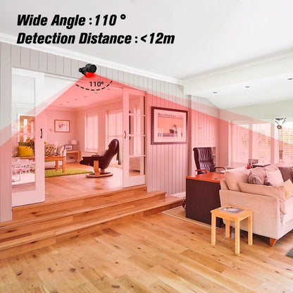 Wireless Motion Sensor Alarm with Siren