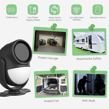 Wireless Motion Sensor Alarm with Siren