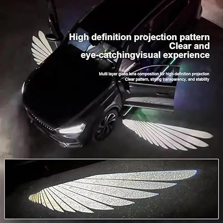 Angel Wings LED Light For Cars