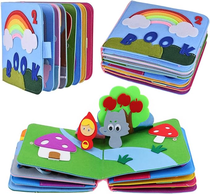 3D Busy Book Felt Board for Toddlers 1