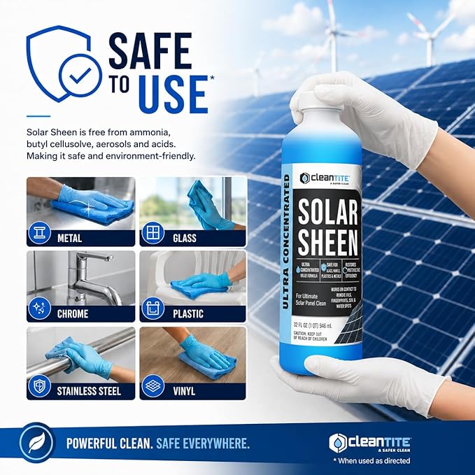 Solar Panel cleaning shampoo