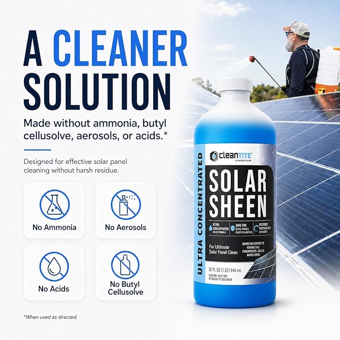 Solar Panel cleaning shampoo
