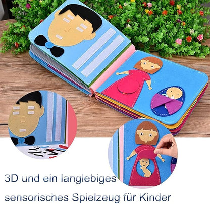 3D Busy Book Felt Board for Toddlers 1