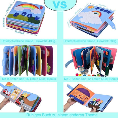 3D Busy Book Felt Board for Toddlers 1