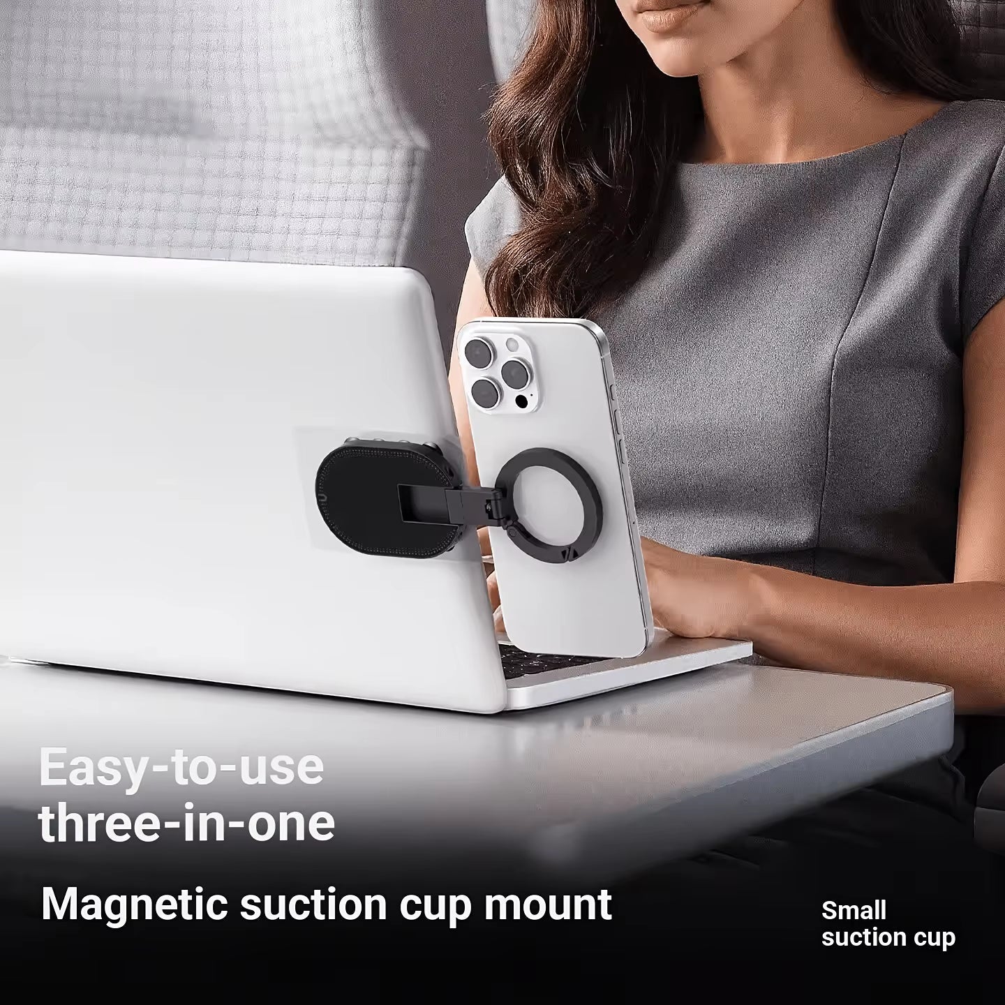 3-in-1 Magnetic Phone Holder Suction Cup