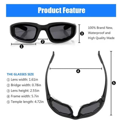 UV Protection Dustproof Windproof Sunglasses (Yellow)