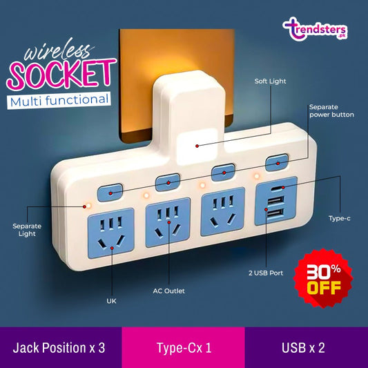 Multi functional wireless socket