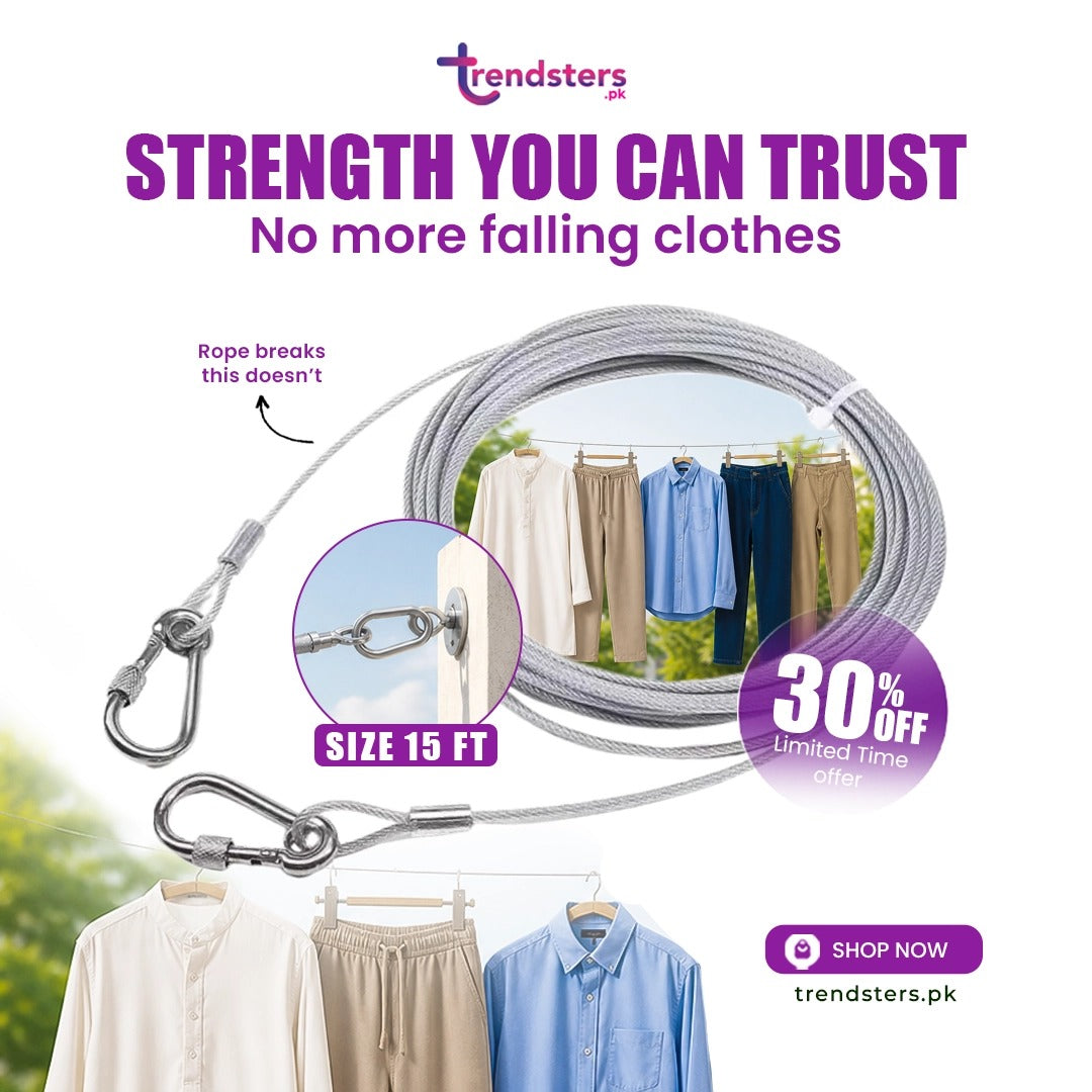 Stainless Steel PVC Coated Clothesline