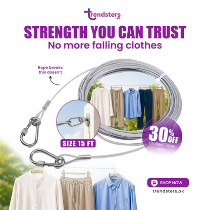 Stainless Steel PVC Coated Clothesline