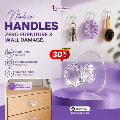 Punch-free Drawer Knobs