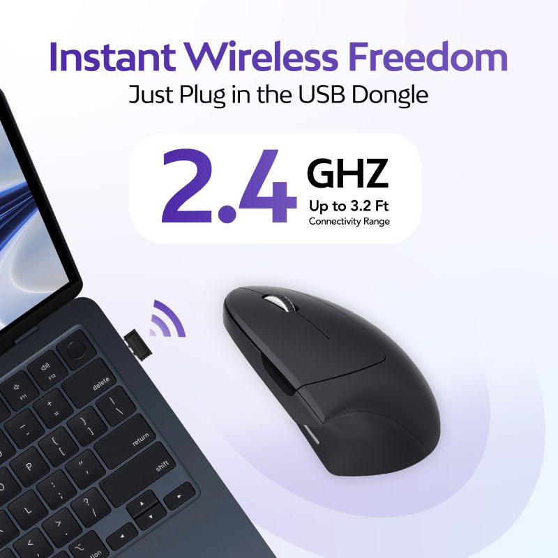 Ergonomic Wireless Vertical Mouse