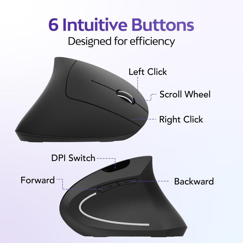 Ergonomic Wireless Vertical Mouse
