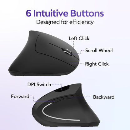 Ergonomic Wireless Vertical Mouse