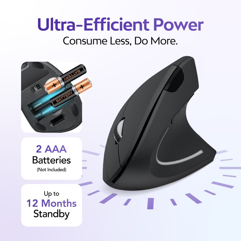 Ergonomic Wireless Vertical Mouse