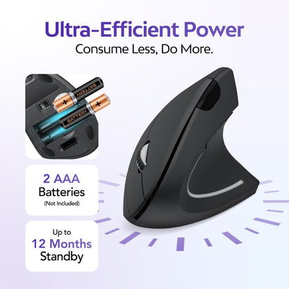 Ergonomic Wireless Vertical Mouse