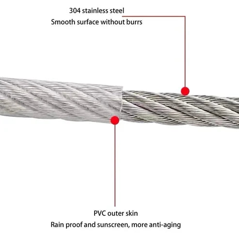 Stainless Steel PVC Coated Clothesline