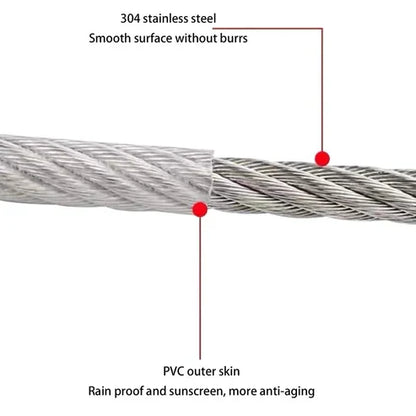 Stainless Steel PVC Coated Clothesline