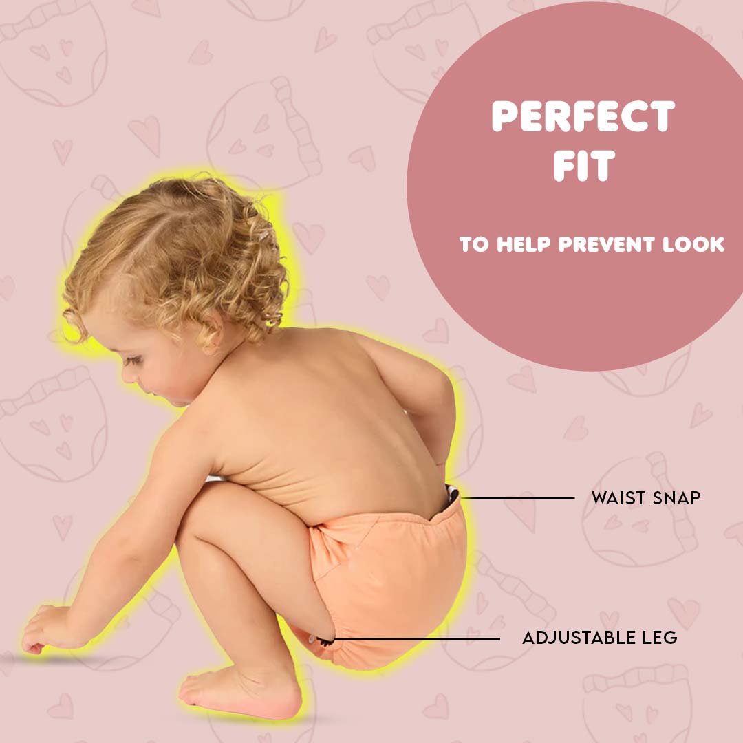 Kids' Free Size Reusable  Diaper + Insert (0-36 months)