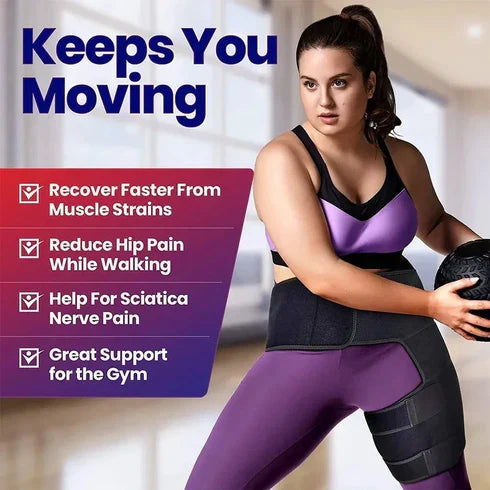 Hip & Thigh Support Compression Wrap